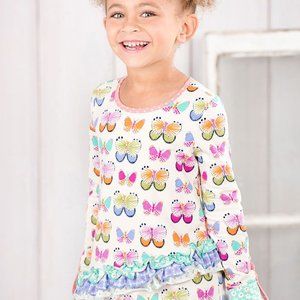Matilda Jane Butterfly Kisses French Terry Tunic Girl's Size 8